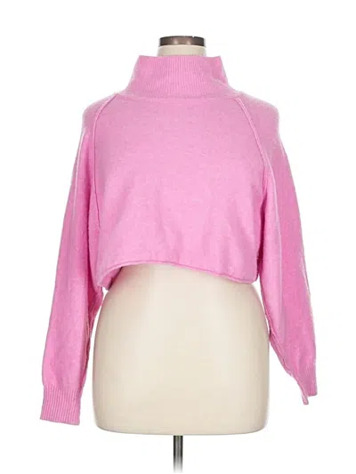 Pre-owned Urban Outfitters Turtleneck Sweater In Pink