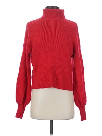 Pre-owned Urban Outfitters Turtleneck Sweater In Red