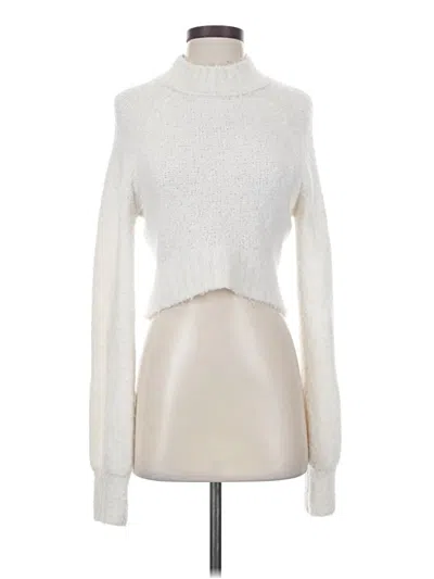 Pre-owned Urban Outfitters Turtleneck Sweater In White