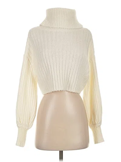 Pre-owned Urban Outfitters Turtleneck Sweater In White