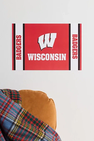 Urban Outfitters University Of Wisconsin Badgers Poster At  In Multi