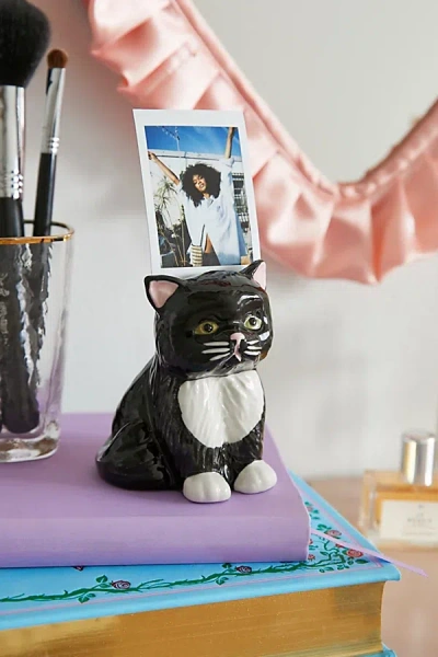 Urban Outfitters Uo Grumpy Kitty Photo Stand In Black At
