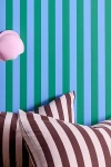 Urban Outfitters Uo Home Cabana Striped Removable Wallpaper In Green At  In Multi