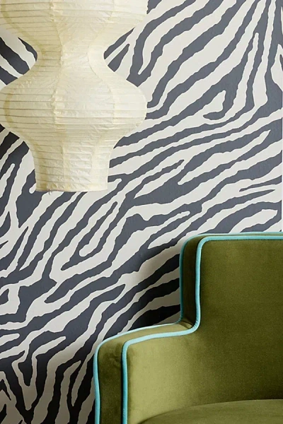 Urban Outfitters Uo Home Darcie Zebra Removeable Wallpaper In Zebra At  In Multi