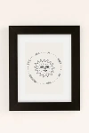 Urban Outfitters Uo Home It's All Part Of The Process Art Print In Modern Black At