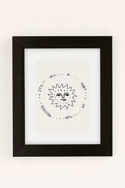 Urban Outfitters Uo Home It's All Part Of The Process Art Print In Modern Black At