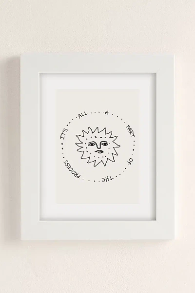 Urban Outfitters Uo Home It's All Part Of The Process Art Print In Modern White At