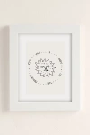 Urban Outfitters Uo Home It's All Part Of The Process Art Print In White Matte Frame At