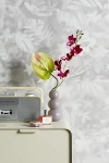 Urban Outfitters Uo Home July Hibiscus Airbrush Tropical Removable Wallpaper In Grey At