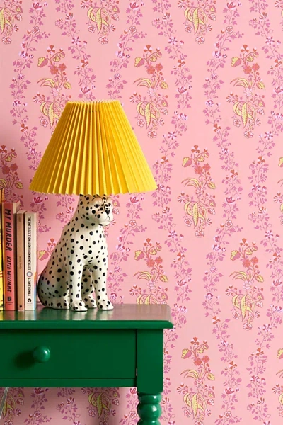 Urban Outfitters Uo Home Posie Pink Removable Wallpaper In Assorted At
