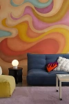 URBAN OUTFITTERS UO HOME SILAS WAVE REMOVABLE WALL MURAL IN ASSORTED AT URBAN OUTFITTERS