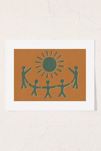 Urban Outfitters Uo Home Sunny Friends Art Print At  In Multi