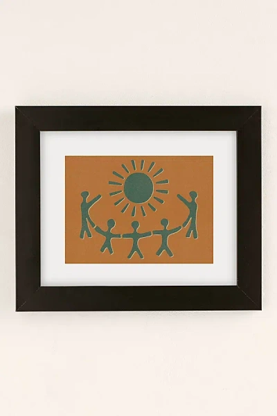 Urban Outfitters Uo Home Sunny Friends Art Print In Modern Black At
