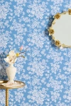 Urban Outfitters Uo Home Toile Removable Wallpaper In Blue At