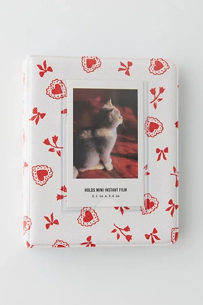 Urban Outfitters Uo Instax Photo Album In V/day Hearts At  In Red