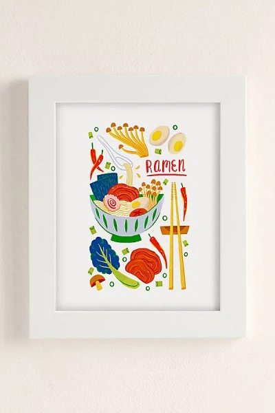 Urban Outfitters Van Huynh Ramen Noodles Art Print In Modern White At
