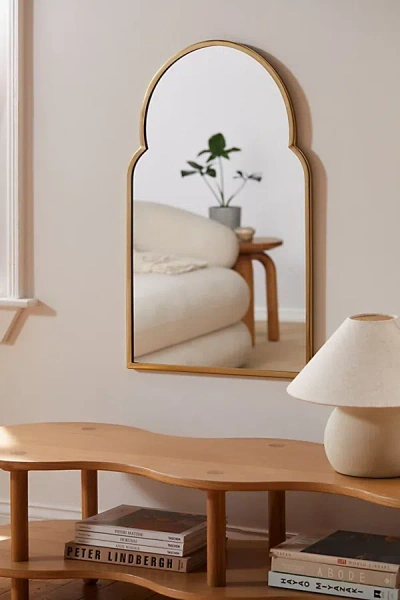 Urban Outfitters Varena Arched Large Wall Mirror In Gold At