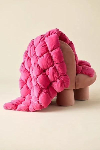 Urban Outfitters Velvet Fleece Marshmallow Cloud Throw Blanket In Magenta At  In Pink