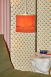 URBAN OUTFITTERS VELVET TASSEL LAMP SHADE IN RUST AT URBAN OUTFITTERS