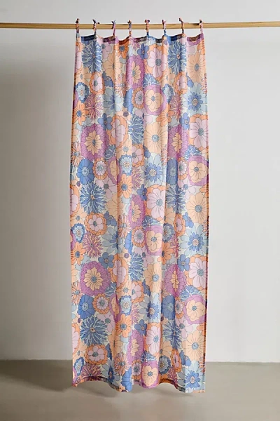 Urban Outfitters Vera Floral Window Panel In Purple At  In Multi