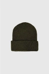 Urban Outfitters Vintage 2000's Deadstock Usn Olive Wool Naval Watch Cap Beanie In Olive, Men's At  In Olive