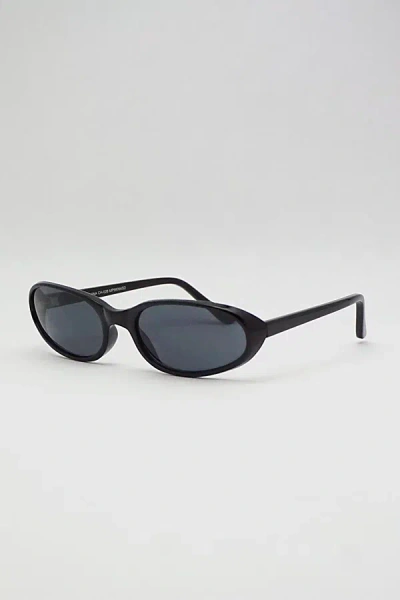 Urban Outfitters Vintage Roma Oval Sunglasses In Black, Women's At