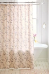 Urban Outfitters Vintage Style Floral Patterned Shower Curtain In Blue At
