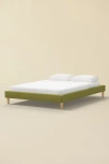 Urban Outfitters Vivienne Gingham Upholstered Platform Bed In Green At