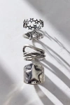 Urban Outfitters Walk Of Fame Chunky Ring Set In Silver, Women's At