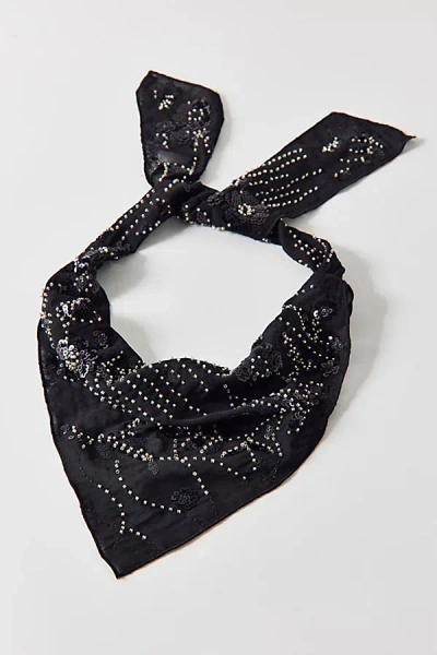 Urban Outfitters Wanderlust Embellished Head Scarf In Black, Women's At