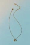 Urban Outfitters Waterproof Annie Crescent Pendant Necklace In Gold, Women's At