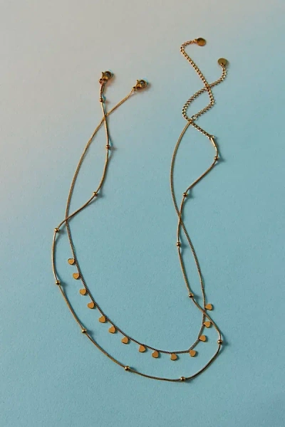 Urban Outfitters Waterproof Lexi Delicate Layering Necklace In Gold, Women's At