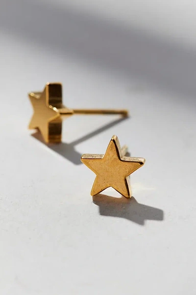 Urban Outfitters Waterproof Star Stud Earring In Gold, Men's At