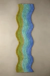 Urban Outfitters Wave Shag Runner Rug In Blue At  In Multi
