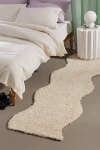 Urban Outfitters Wave Shag Runner Rug In Ivory At