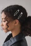 Urban Outfitters Wavy Metal Hair Clip Set In Silver, Women's At  In Silver