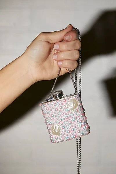 Urban Outfitters Wearable Mini Flask Sling In Shells At  In Multi