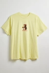 URBAN OUTFITTERS WE'RE ALL NUTS TEE IN YELLOW, MEN'S AT URBAN OUTFITTERS