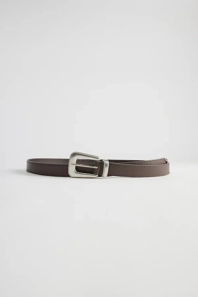 Urban Outfitters Western Buckle Belt In Brown, Men's At