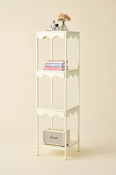 Urban Outfitters Wiggle 3-tier Metal Storage Shelf In White At