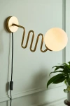 Urban Outfitters Wiggle Globe Sconce In Neutral At  In Gold