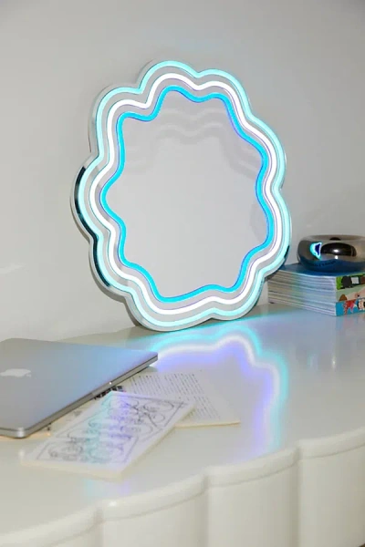 Urban Outfitters Wiggle Led Neon Mirror In Blue At