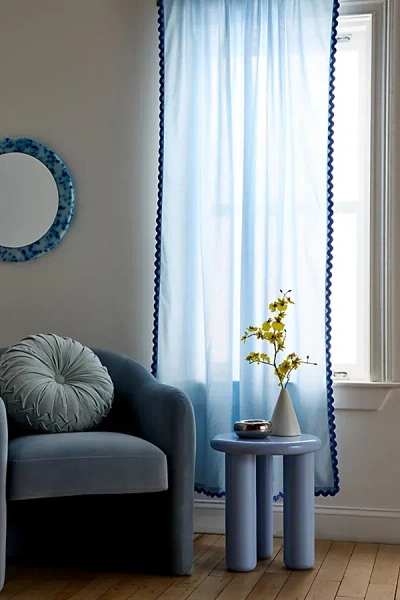 Urban Outfitters Wiggle Trimmed Window Panel In Light Blue At