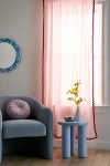 Urban Outfitters Wiggle Trimmed Window Panel In Pink At