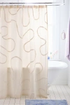 Urban Outfitters Wiggle Tufted Shower Curtain In White At