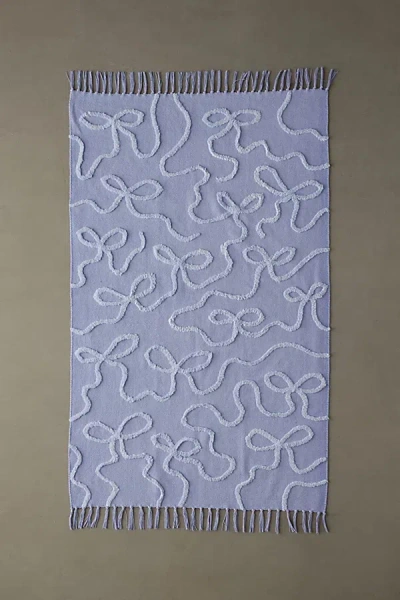 Urban Outfitters Wild Bows Hilo Tufted Rug In Cornflower At  In Blue