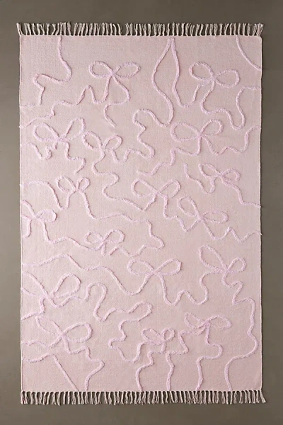 Urban Outfitters Wild Bows Hilo Tufted Rug In Pink At