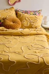 Urban Outfitters Wild Bows Tufted Comforter In Gold At  In Blue