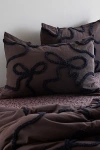 Urban Outfitters Wild Bows Tufted Sham Set In Charcoal At