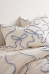 Urban Outfitters Wild Bows Tufted Sham Set In Light Blue At